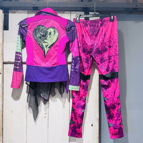 Disney Descendants Mal Costume Girls XL Halloween Cosplay EUC - Picture 2 of 6